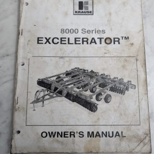 Kuhn Krause Parts List Catalog Manual 8000 Series Excelerator 2012 Shop Book