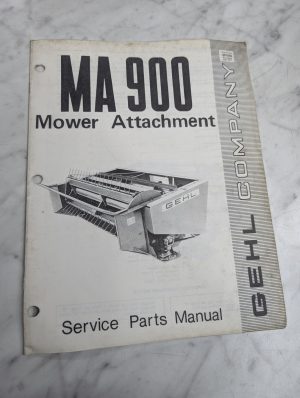 Gehl Service/Repair Parts Catalog Manual Ma 900 Mower Attachment 901589