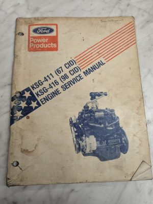Ford Engine Service Manual Ksg-411 67 Ksg-416 98 Cid Repair Overhaul Book 1979