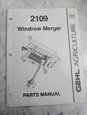 Gehl Service Repair Parts Catalog List Manual 2109 Windrow Merger 918016