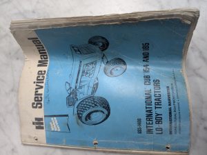 International Harvester Service Manual Cub Cadet 154 185 Lo-Boy Tractor Gss-1408