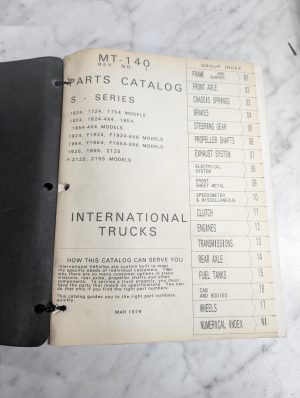 International Ih Trucks Parts Catalog Manual Mt-140 1624 2155 S-Series 1979