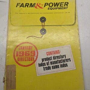 Farm & Power Equipment Directory 1969 January Product Manufacturer Trade