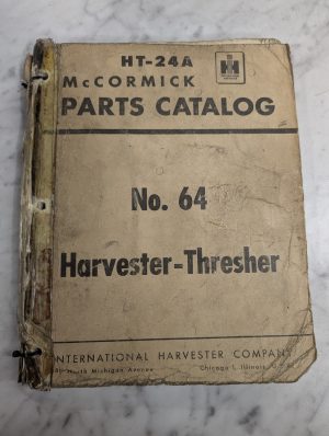 International Harvester Parts Catalog List Manual Mccormick #64 Thresher Ht-24A