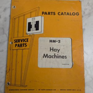 International Harvester Parts Catalog List Book Manual Hm-2 Hay Machines