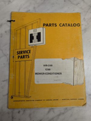 International Harvester Parts Catalog List Book Manual Wr-208 1290 Mower