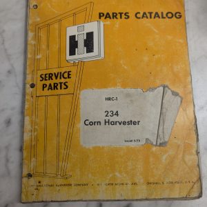 International Harvester Parts Catalog List Book Manual Hrc-1 234 Corn 1973