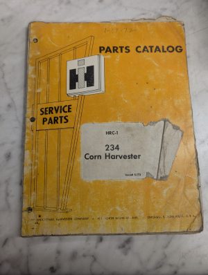 International Harvester Parts Catalog List Book Manual Hrc-1 234 Corn 1973