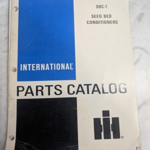 International Harvester Parts Catalog List Manual Sbc-1 Seed Bed Conditioner