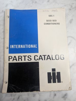 International Harvester Parts Catalog List Manual Sbc-1 Seed Bed Conditioner