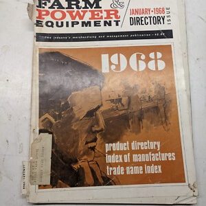 Farm & Power Equipment Directory 1968 January Product Manufacturer Trade