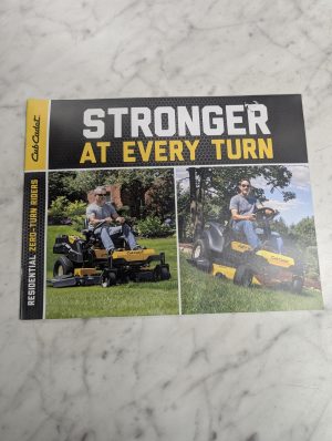 Cub Cadet Stronger At Every Turn Residential Zero-Turn Riders Mowers Sales Lit