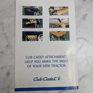 Cub Cadet Attachments Help You Make The Most Of Your New Tractor Sales Lit