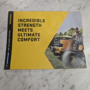 Cub Cadet Incredible Strength Meets Ultimate Comfort Xt Enduro Tractor Sales Lit