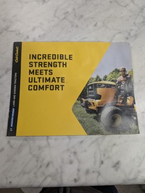 Cub Cadet Incredible Strength Meets Ultimate Comfort Xt Enduro Tractor Sales Lit