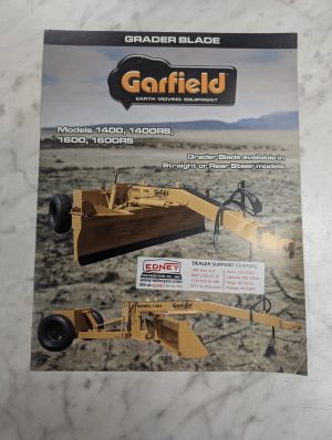 Garfield Earth Moving Equipment 1400 Rs 1600 Grader Blade Sales Brochure Lit