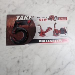 Wallenstein Take 5 The All New Bx52 5” Chipper Sales Brochure Literature