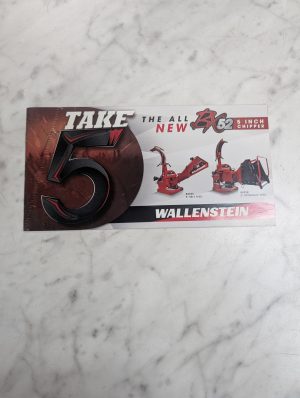 Wallenstein Take 5 The All New Bx52 5” Chipper Sales Brochure Literature