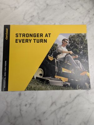 Cub Cadet Stronger Every Turn Residential Zero-Turn Riders Mowers Sales Brochure