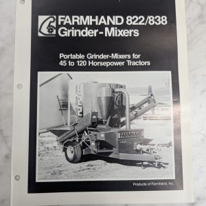 Farmhand 822 838 Grinder Mixers Sales Brochure Literature