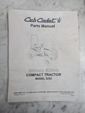 Cub Cadet Owner'S Operator'S Manual Compact Tractor 5000 Series 5252