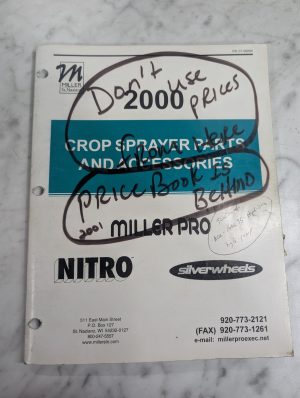Miller Crop Sprayer Parts Accessories 2000 Pro Nitro Silverwheels Sales Catalog