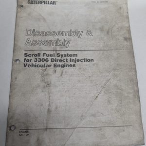 Caterpillar Assembly Manual Scroll Fuel System 3306 Diesel Engine 8Z1-Up