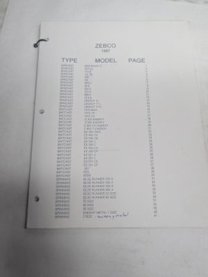 Zebco 1997 Fishing Reels All Models Schematic Parts List Book Catalog Manual