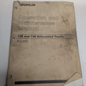 Caterpillar Cat Operation & Maintenance Manual 725 730 Articulated Trucks 2004