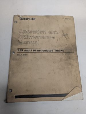 Caterpillar Cat Operation & Maintenance Manual 725 730 Articulated Trucks 2004