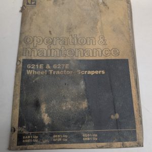 Caterpillar Cat Operation & Maintenance Manual 621E 627E Tractor Scrapers 1986