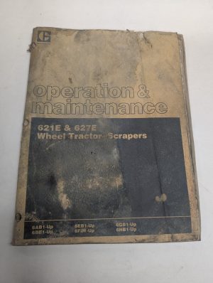 Caterpillar Cat Operation & Maintenance Manual 621E 627E Tractor Scrapers 1986