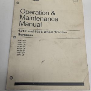Caterpillar Cat Operation & Maintenance Manual 621E 627E Tractor Scrapers 2004