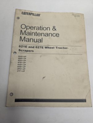 Caterpillar Cat Operation & Maintenance Manual 621E 627E Tractor Scrapers 2004