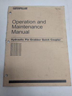Caterpillar Cat Operation & Maintenance Manual Hydraulic Grabber Quick Coupler