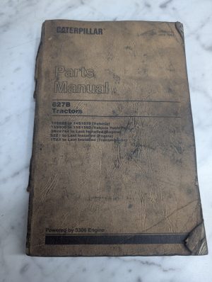 Caterpillar Cat Parts List Book Manual Catalog 627B Tractors Scrapers 1984