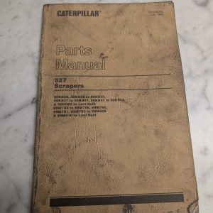 Caterpillar Cat Parts List Book Manual Catalog 627 Tractor Scrapers 1980