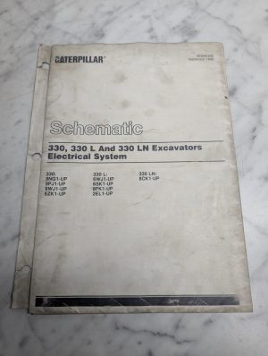 Caterpillar Service Schematics 330 L Ln Excavators Electrical System 1992 Manual