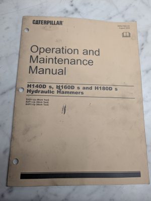 Caterpillar Operation Maintenance Manual H140D H160D H180D S 2005 Hyd Hammer