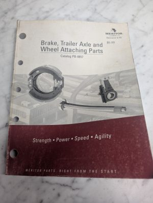 Meritor Brake Trailer Axle Wheel Parts Catalog Salbes Brochure Pb-8857 2002