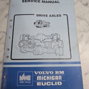 Volvo Service Repair Overhaul Manual Shop Book Drive Axles Articulated Haulers