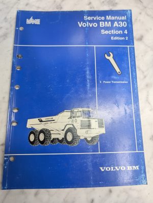 Section 4 ~ Volvo Service Repair Overhaul Shop Manual Bm A30 Power Transmission