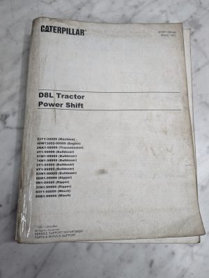 Vol 1 Caterpillar Service Parts List Catalog Manual D8L Tractor Power Shift 1997