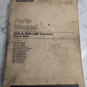 Caterpillar Cat Service Parts List Book Catalog Manual D5H / Lgp Tractors 1991