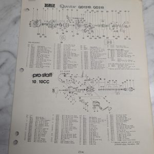 Zebco Service Parts List Book Catalog Manual Illustrated Fishing Reels 13 Pages