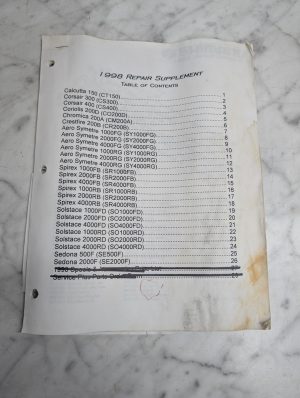 Shimano Repair Supplement Parts List Catalog Manual Illustrated Fishing Reels 98