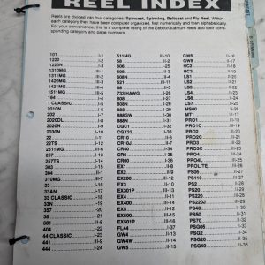 Zebco Service Parts List Book Catalog Manual Illustrated Fishing Reels 1993