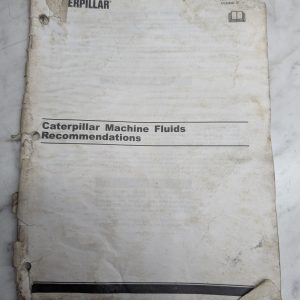 Caterpillar Cat Machine Fluids Recommendations Service Guide Shop Book