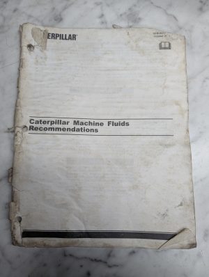 Caterpillar Cat Machine Fluids Recommendations Service Guide Shop Book