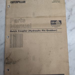 Caterpillar Cat Service Parts List Book Catalog Manual Quick Coupler 2003